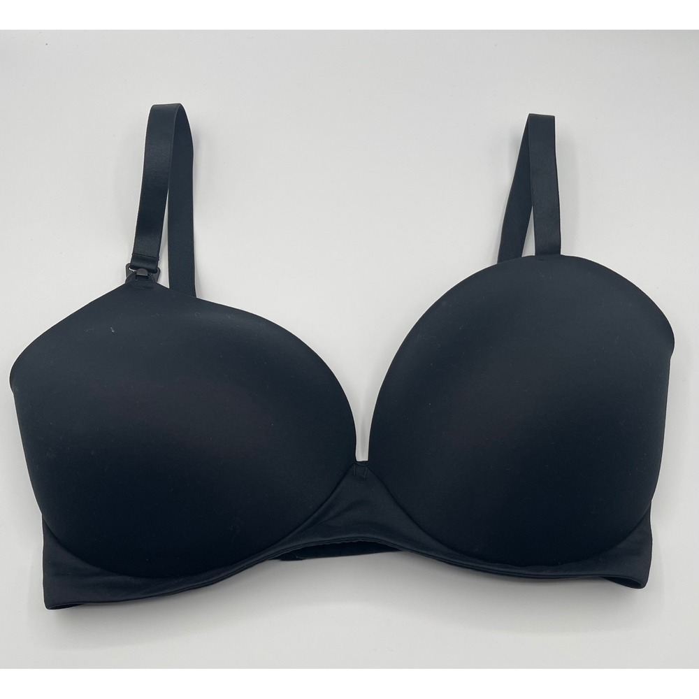 Auden Luxury Collection Nursing Bra Black 34DDD Padded Drop Down Cups NWOT